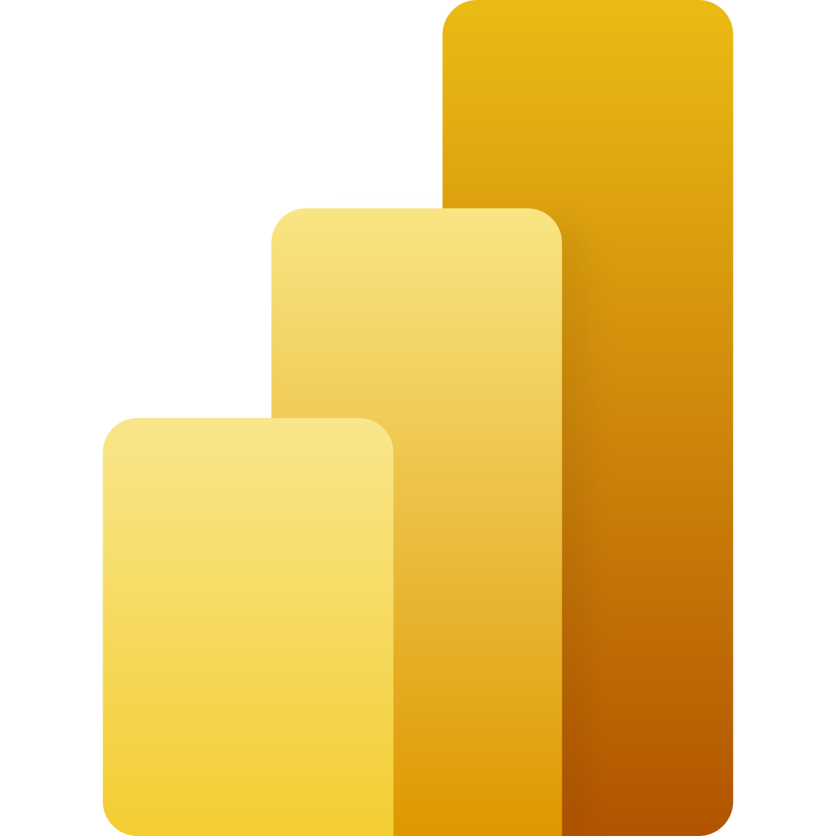 Power BI logo uten tekst