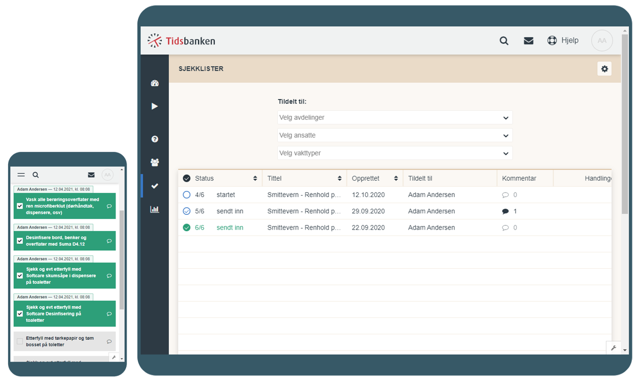 sjekklister-dashboard